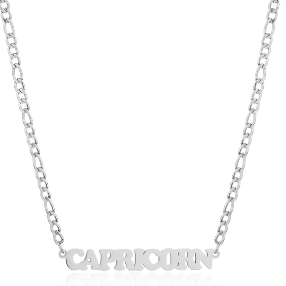 Capricorn Necklace Zodiac Stainless Steel - Picture 4 of 7